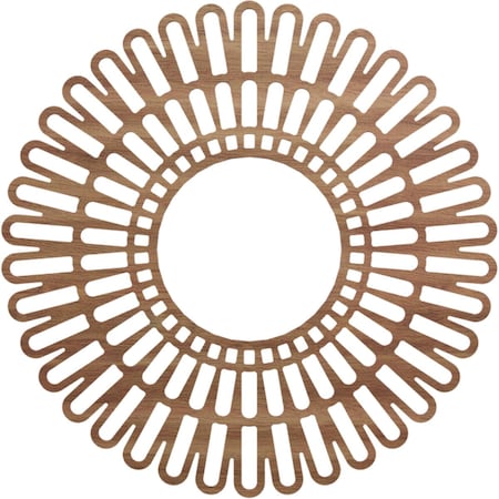 Ekena Millwork Cornelius Wood Fretwork Pierced Ceiling Medallion, Walnut, 38"OD x 14 1/8"ID x 3/8"T CMWP38X0375CRWA